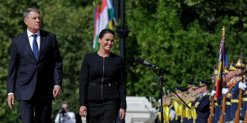Preşedintele Klaus Iohannis o primește pe Katalin Novak, preşedintele Ungariei, la Palatul Cotroceni din București Foto Inquam Photos George Calin (5) jpg
