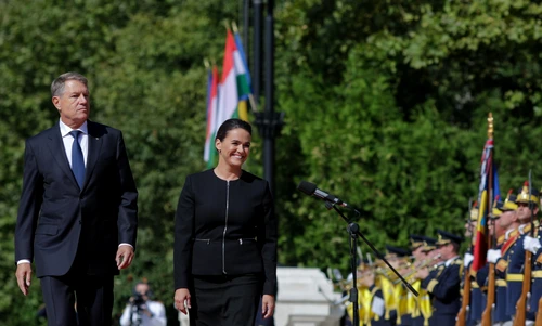 Preşedintele Klaus Iohannis o primește pe Katalin Novak, preşedintele Ungariei, la Palatul Cotroceni din București  Foto Inquam Photos George Calin (5) jpg