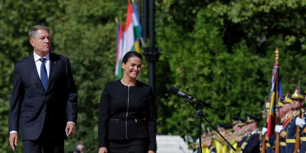Preşedintele Klaus Iohannis o primește pe Katalin Novak, preşedintele Ungariei, la Palatul Cotroceni din București  Foto Inquam Photos George Calin (5) jpg