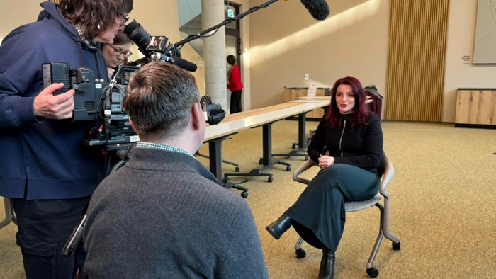 Ana-Maria Trasnea candidează pentru un loc în Bundestag. FOTO: Remus Florescu