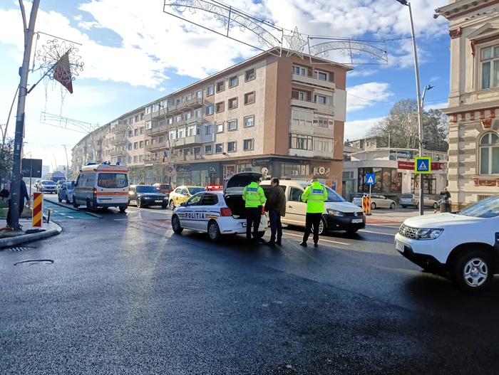 Mașina care a provocat accidentul a fost indisponibilizată de polițiști FOTO arhivă Adevărul