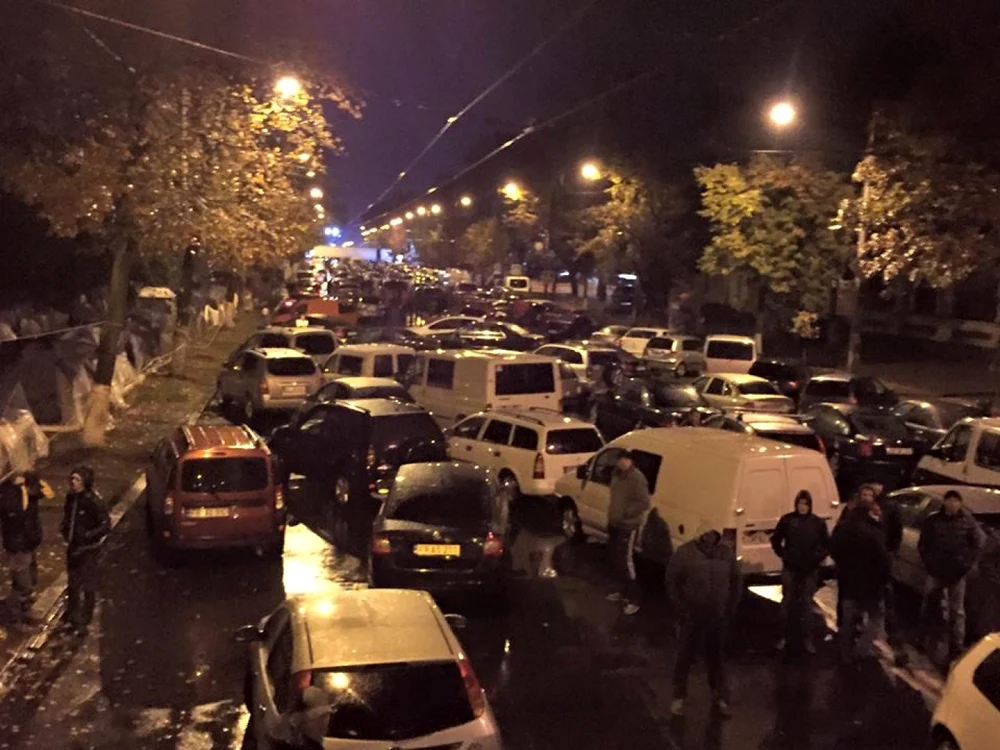 Protestatarii au blocat bulevardul Ştefan cel Mare FOTO: unimedia.info