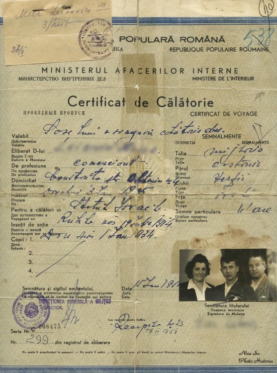certificat libertate evrei