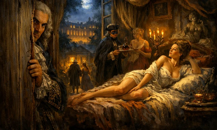 Casa Orgiilor de la Versailles   FOTO imagine generată cu AI 2 jpg