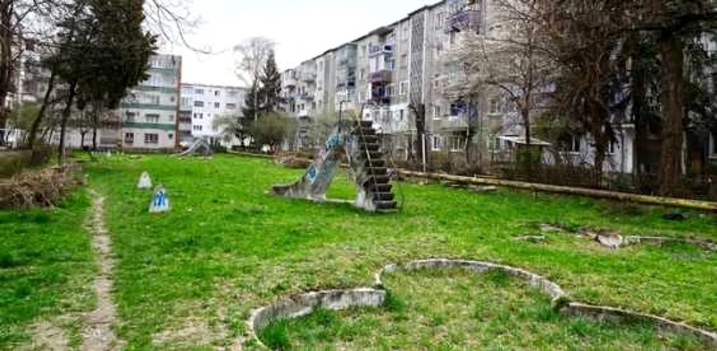 Zona în care va fi înfiinţată o grădină urbană. Foto: Primăria Deva.