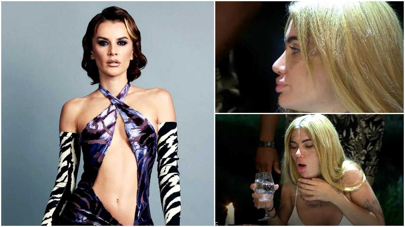 Bia Khalifa și Ruxi, scandal la „Sunt celebru, scoate-mă de aici” Foto: captură Pro TV