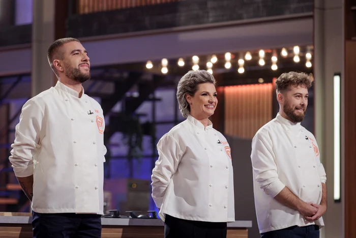Gabriel Șerban, Georgiana Ene și Sebi Dascălu, cei 3 finaliști MasterChef 2024. FOTO: Pro TV