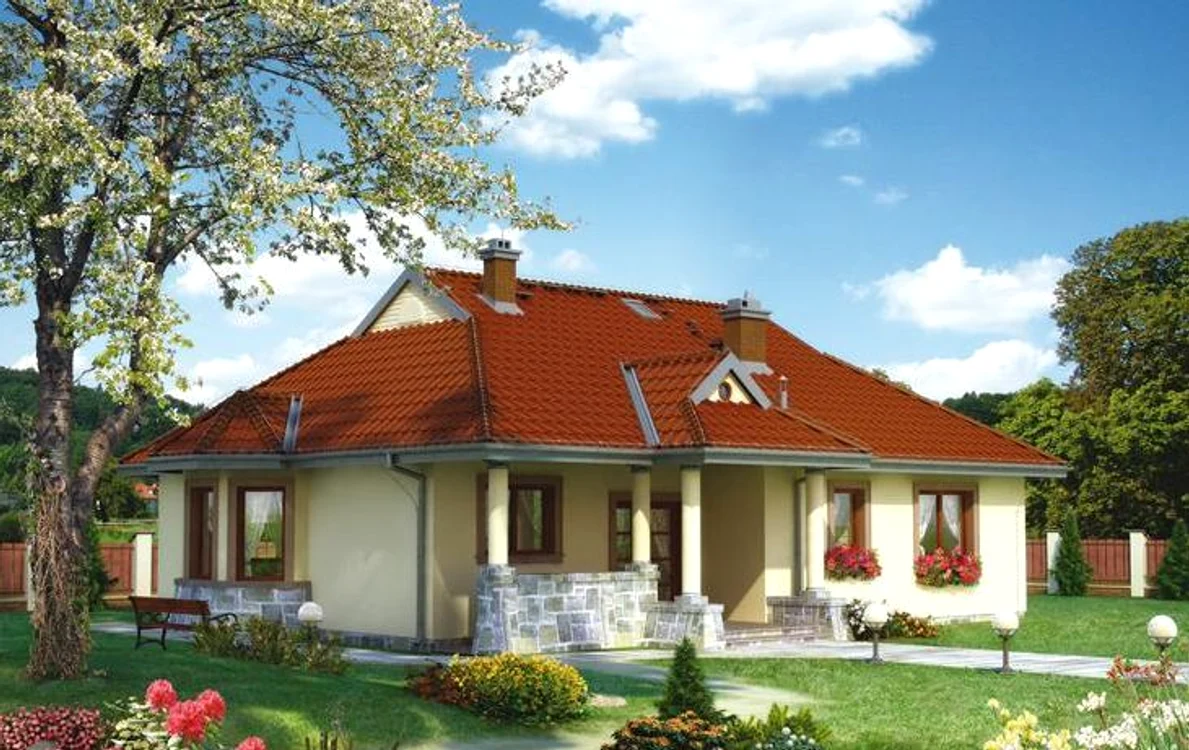 Clădirea a primit finisaje de piatră