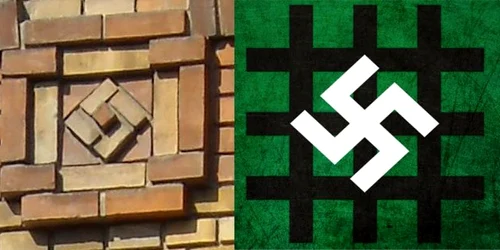 Semn pe Catedrala Ortodoxă din Timişoara