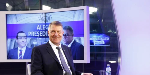 Klaus Iohannis la Adevarul Live FOTO David Muntean 