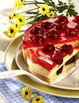 tort de budinca de vanilie si cirese jpeg