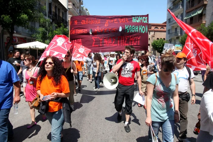 Protest al studenţilor greci