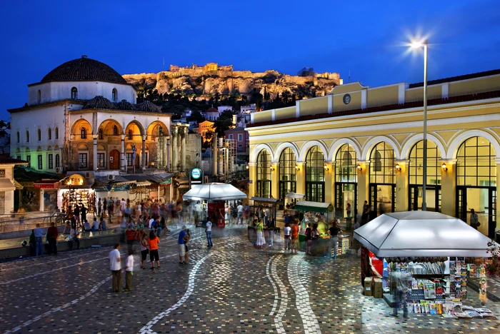 Imagini din Piața Monastiraki, Atena FOTO Shutterstock