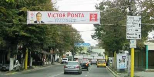 Afişajul de la Constanţa din campania electorală 2014 pentru alegerile prezidenţiale 