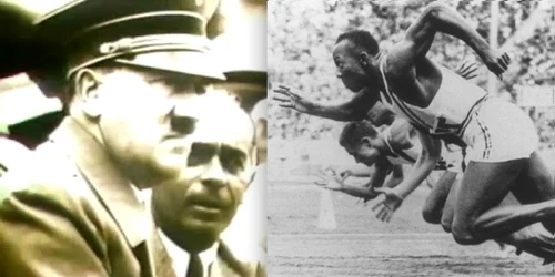 Hilter şi Jesse Owens la Olimpiada de la Berlin 1936