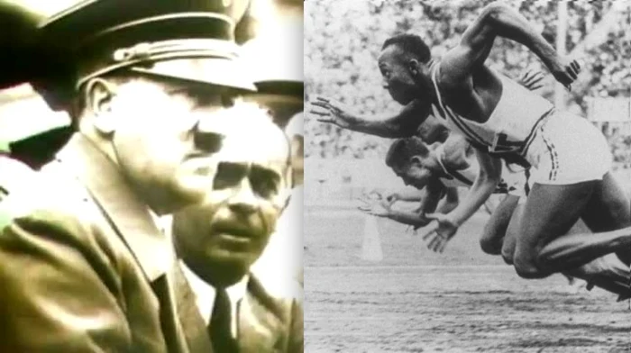Hilter şi Jesse Owens la Olimpiada de la Berlin 1936