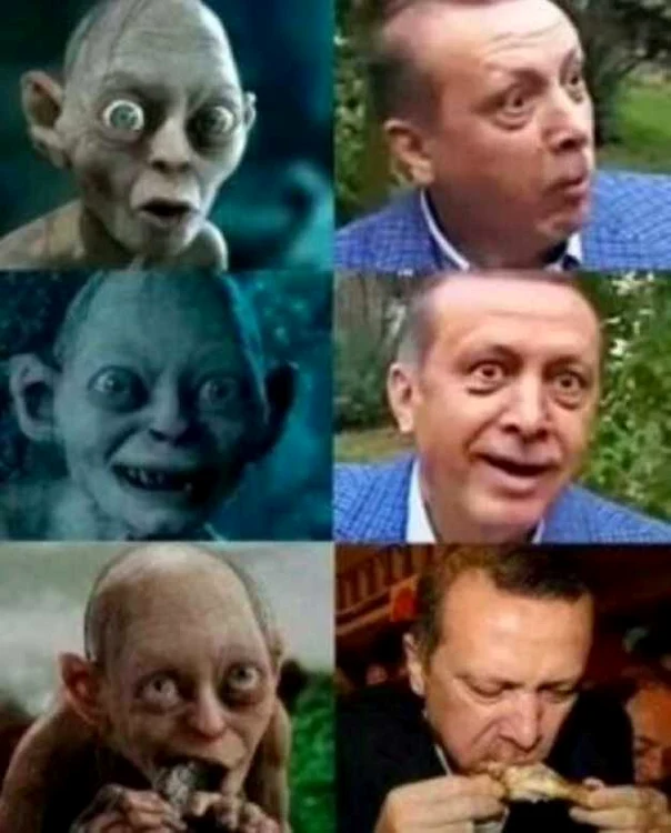 Erdogan Gollum FOTO Twitter BenAris