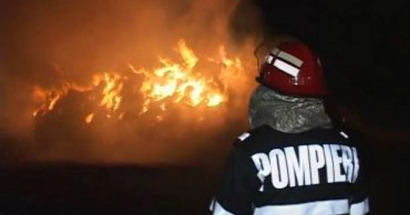 Incendiul a fost provocat de o persoană necunoscută 