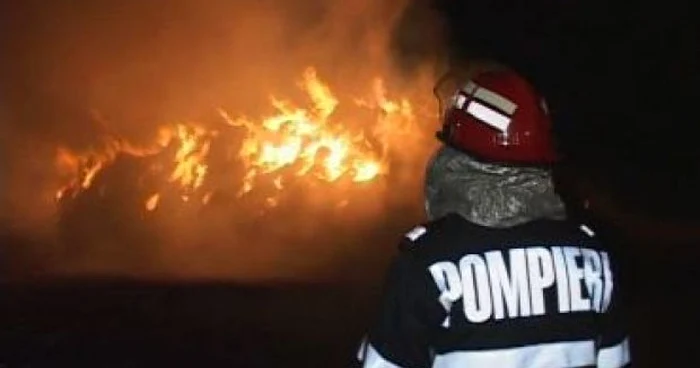 Incendiul a fost provocat de o persoană necunoscută