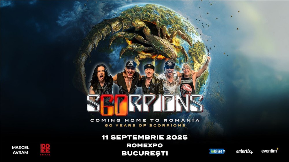 Scorpions revine în România cu un concert aniversar spectaculos: „Coming Home” pe 11 septembrie 2025, la Romexpo
