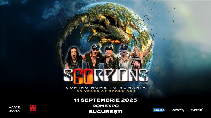 Scorpions revine în România cu un concert aniversar spectaculos: „Coming Home” pe 11 septembrie 2025, la Romexpo