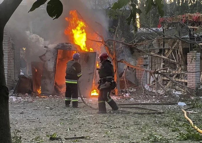 Atac cu rachete la Zaporojie FOTO EPA-EFE