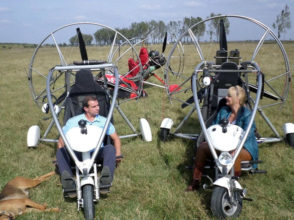 Marian Cojocaru este un mare pasionat de avioane şi de zbor