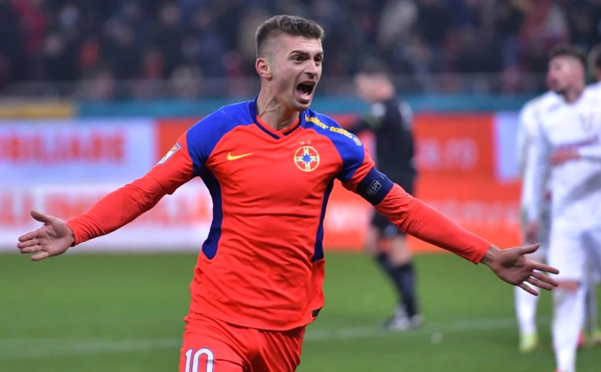 Florin Tănase a marcat două goluri în victoria FCSB cu Rapid (FOTO: Sportpictures)