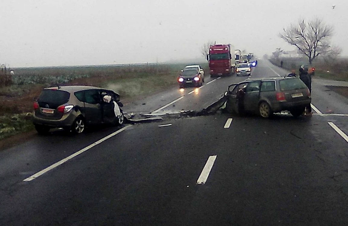 Accidentul a avut loc pe E85 FOTO ISU Neamţ