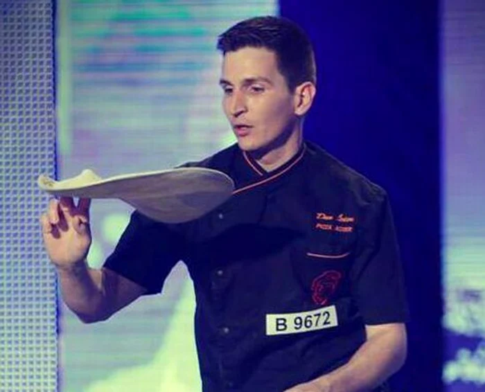 Dan leicu a făcut jonglerii cu un blat de pizzafoto: captură Pro Tv