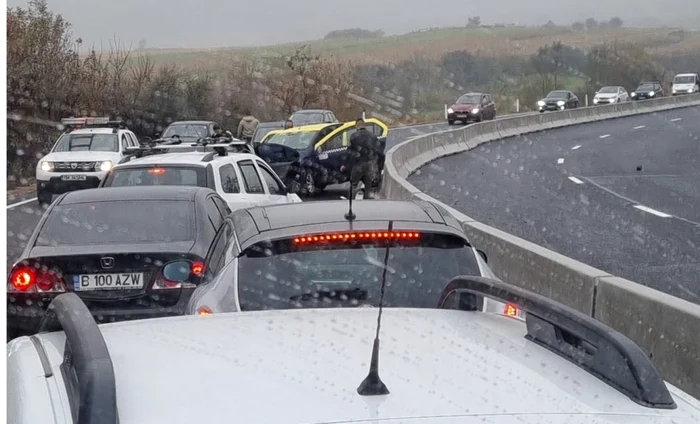 Accident pe Valea Oltului între Tălmaciu şi Boiţa pe DN7 în Sibiu cu cinci victime Foto Adevărul - credit Andrei Gligor