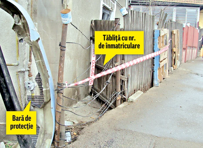 Acum, gardul a fost  refăcut din rămăşiţele  maşinilor care au  lovit locuinţa