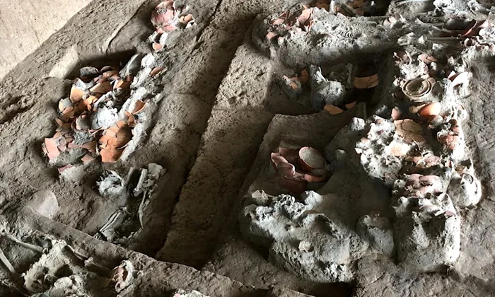 Descoperiri arheologice realizate la Nong Ratchawat (© Piyawit Moonkham / frontiersin.org)
