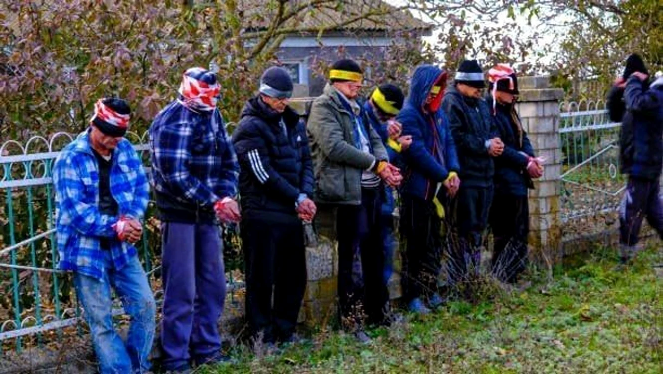 Colaboratori ai rușilor prinși în Herson / Foto: Twitter