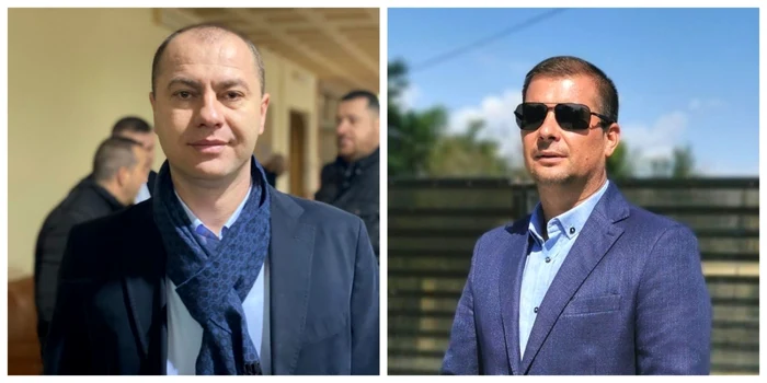 Costin Barbu, primarul comunei Crângurile, şi George Georgescu, primarul comunei Produleşti