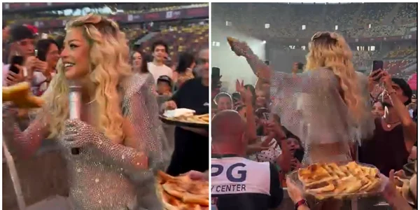 Loredana Groza a împărțit merdenele la Saga Festival