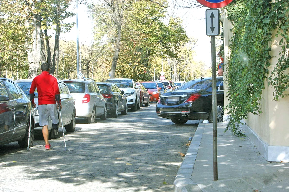 Milionarul şi-a făcut apariţia la palat în Mercedes