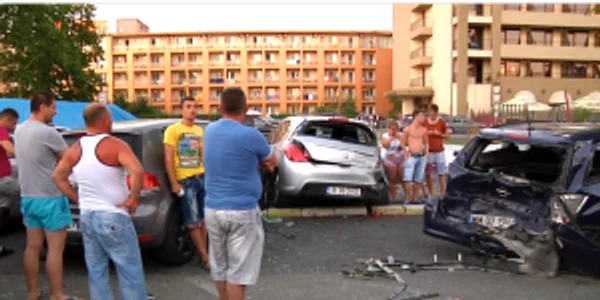 Accident in lant la Mamaia
