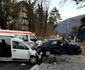 Accident rutier cu patru victime în Căciulata staţiunea Călimăneşti pe DN 7 lângă Vila Cantacuzino - Vâlcea pe Valea Oltului Foto ISU Vâlcea