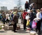 Ucrainieni primesc ajutoare alimente si apa in Borodyanka Ucraina 3 mai 2022 FOTO Getty Images