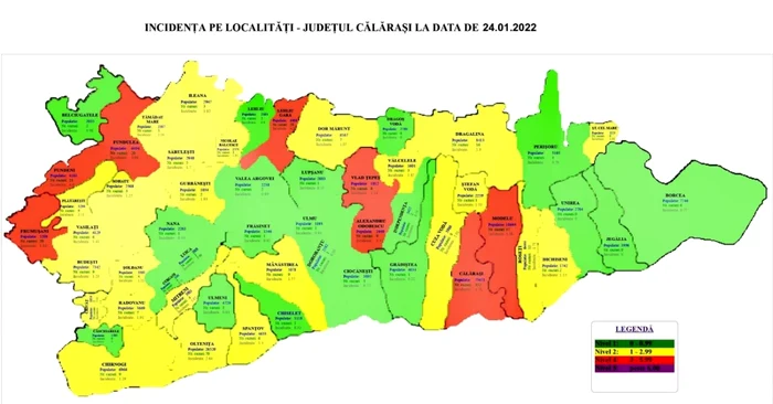 calarasi harta rata de infectare FOTO Prefectura Calarasi