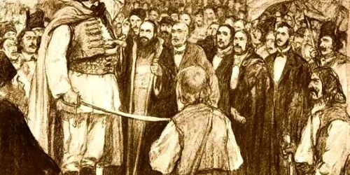 Avram Iancu în mijlocul răsculaţilor la 1848 