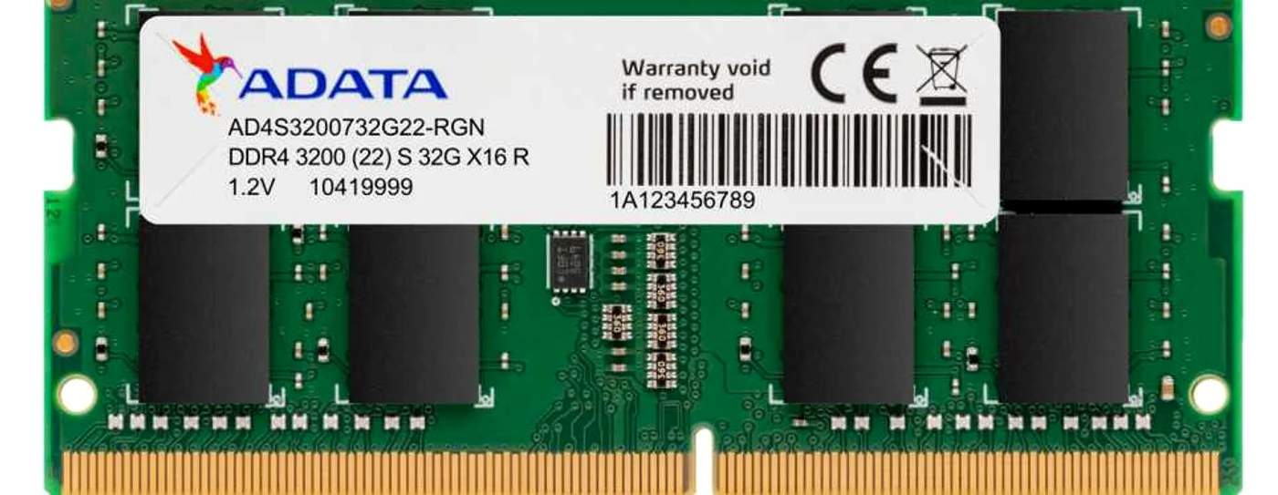 Modul ADATA SO-DIMM DDR4-3200.