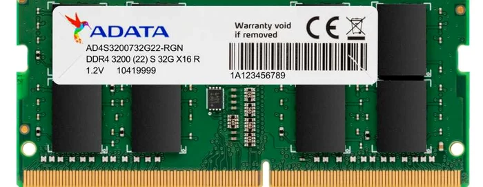 Modul ADATA SO-DIMM DDR4-3200.