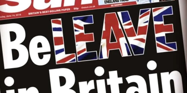 Poster The Sun pentru Brexit FOTO Reddit