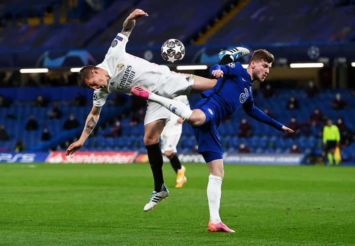 
    Timo Werner, în duel cu Toni KroosFoto: EPA-EFE  