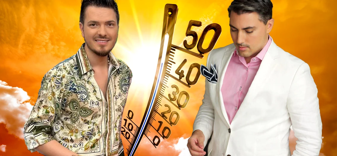 Cămășile cu imprimeuri și sacourile albe, propunerile designerilor Florin Burescu și Alex Ciucu 