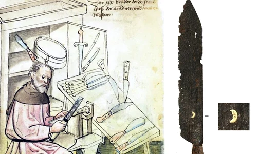 Un cuțit cu semn de meșter, din sec. XVI-XVII, exponatul lunii aprilie la Muzeul Național al Banatului