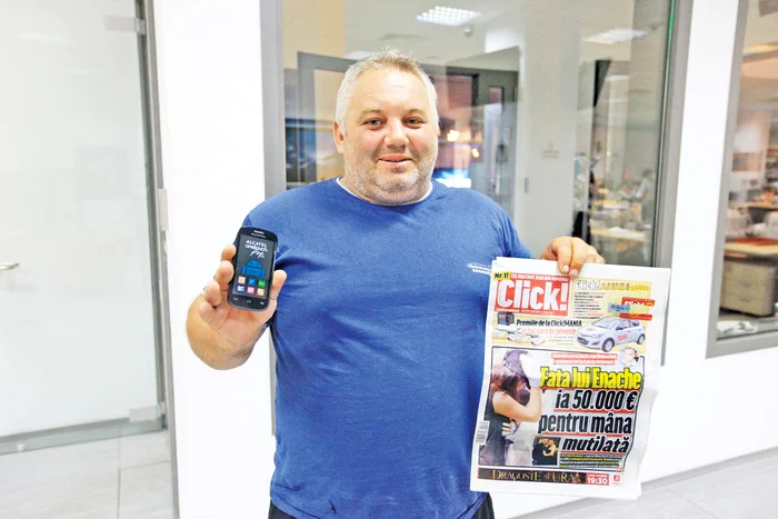 Ioan Spaniuc a câştigat un telefon la Click!MANIA