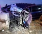 Accident mortal pe DN1 la intrare în Sibiu - o şoferiţă a intrat cu maşina într-un stâlp Foto Facebook Info Trafic Sibiu